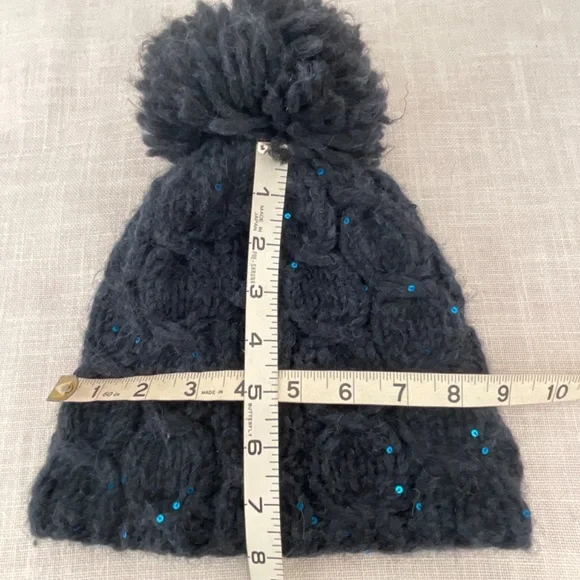 •Grevi Firenze Alpaca Beanie Pompom Cable Hat O/S Made in Italy - Picture 7 of 11